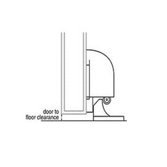 Rockwood 491 Automatic Door Holder & Stop - Satin Chrome