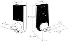 Cal-Royal RS2100 Grade 2 Residential Phone Lock (Compatible with Apple & Android Phones)