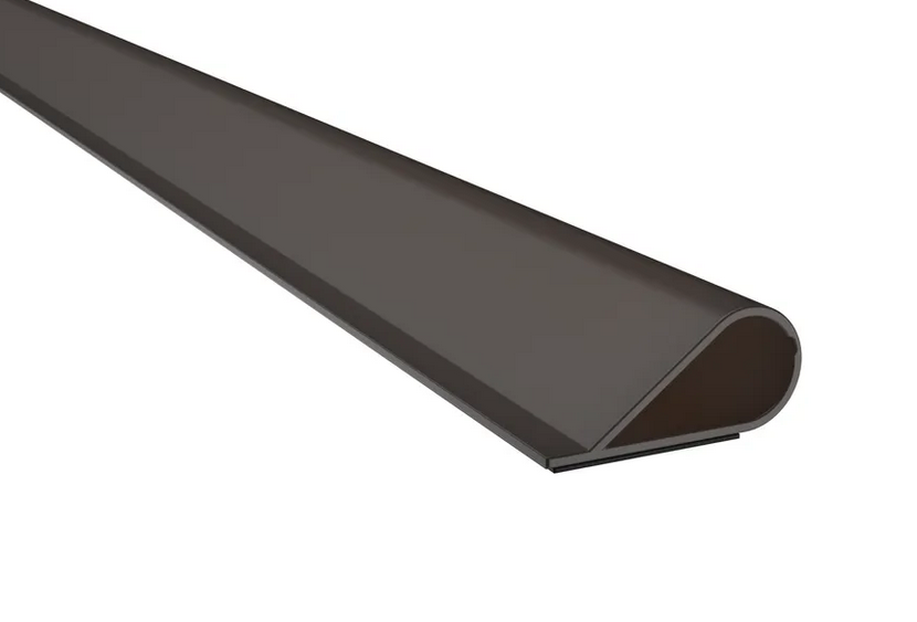 Pemko S88D Silicone Bulb Smoke Gasket, 1/4" x 1/2", Dark, with Self Adhesive