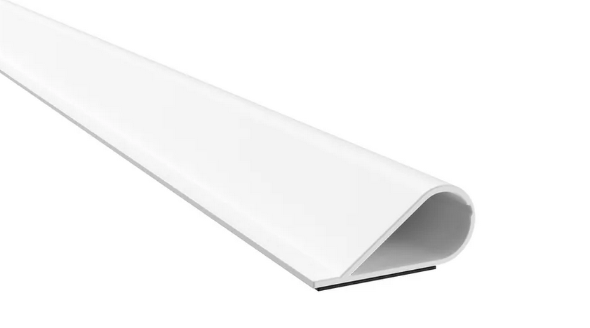 Pemko S88W Silicone Bulb Smoke Gasket, 1/4" x 1/2", White, with Self Adhesive