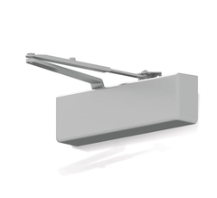 Falcon SC71A DS/HO Door Closer with Heavy Duty Deadstop Hold Open Parallel Arm, Aluminum Painted Finish