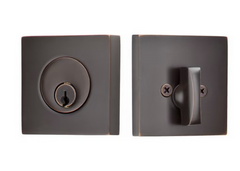 Emtek 8469 Square Style Single Cylinder Deadbolt