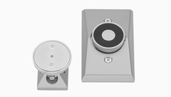 LCN SEM7850 Electromagnetic Door Holder/Release - Standard Profile Recessed Wall Mount, Aluminum