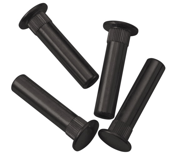 Accentra SN-134 Thru Bolt Sleeve Nuts, 4 Pack (1 3/4" Door)