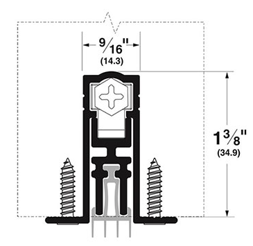 Pemko STC411APK Full Mortise Acoustic Automatic Door Bottom