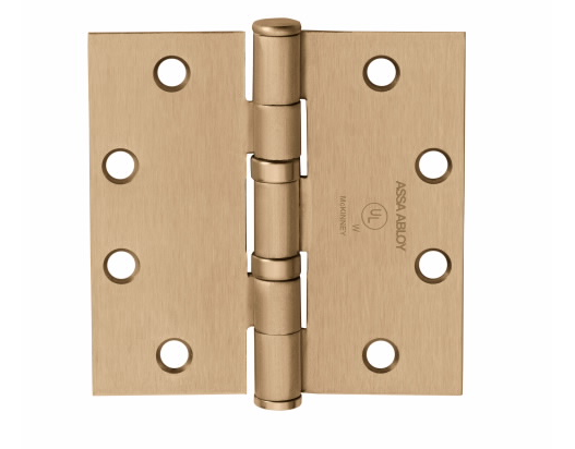 McKinney T2714 Five Knuckle Standard Weight Hinge - 4.5" x 4.5"- PACK SIZE OF 3