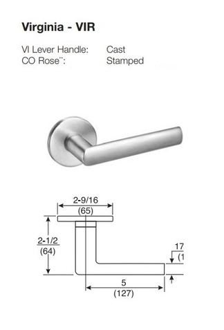 ACCENTRA (Formerly Yale) NTM617-NR NexTouch Sectional Mortise Lock w/Pushbutton Keypad - Cylinder Override -w/Thumbturn