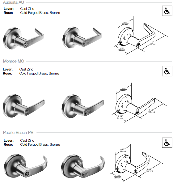 ACCENTRA (Formerly Yale) 5325LN Grade 2 Privacy Lockset