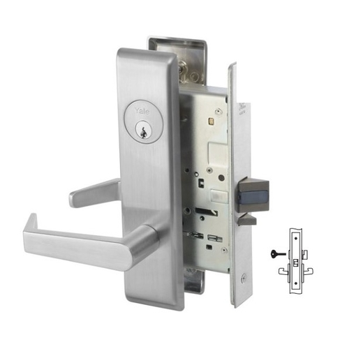 ACCENTRA 8862FL Grade 1 Privacy/Bathroom Mortise Lock, Non-Keyed wEmergency Release and Optional Indicator